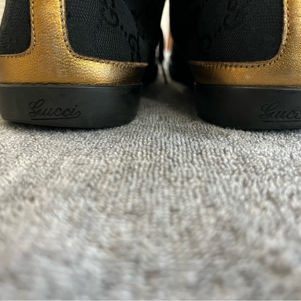 Gucci Black Canvas High-Top
Sneakers - Picture 3 of 7